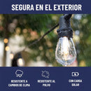 Guirnalda Luces Solar 7,5mt Exterior Maxwell STRING SOLAR + 10 Ampolletas