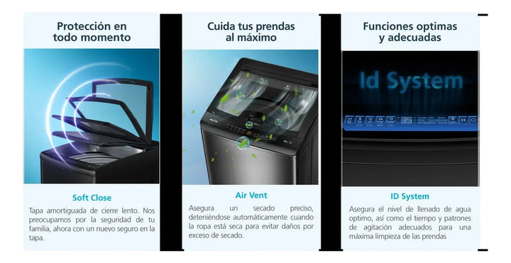 Lavadora Mabe Automática 18 Kg + Licuadora 1,5l Obsequio Gris