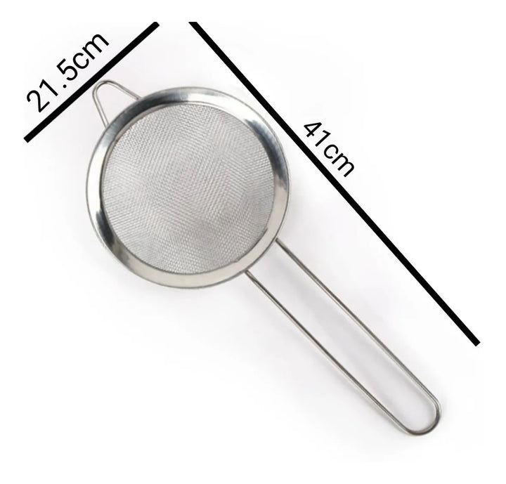 Colador Metálico Cernidor Acero Inoxidable Fritos