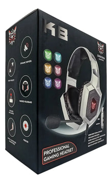 Diadema Gamer Onikuma K8 Rgb Blanca Compatible Ps4 Ps5 Xbox Blanco