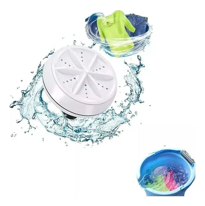 Mini Lavadora Portátil Giratoria Mini Turbina Ultrasónica Co Blanco