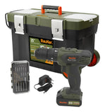 Taladro Percutor 3/8 12v +29 Acces + Carro Portaherramienta - Verde Oscuro