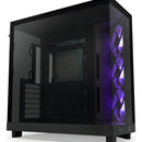 Gabinete Nzxt H6 Flow Rgb Negro Cc-h61fb-r1 3 Fan Rgb Atx