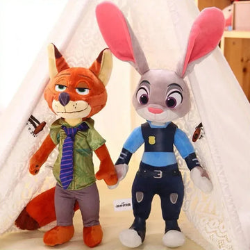 Judy Y Nick Inspirados En Zootopia Gris Y Naranja