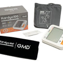 Monitor De Presión Arterial De Brazo Kardyo + Termometro Gmd Color Blanco
