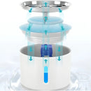 Bebedero Eléctrico Perro Gato Fuente Agua Mascota 2.4 L Color Blanco