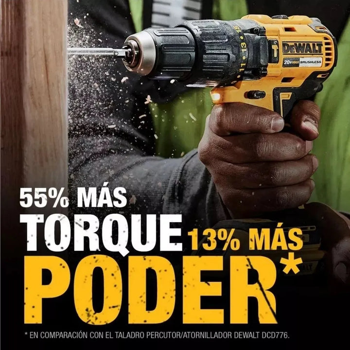 Taladro Percutor 1/2'' + Herramientas Dewalt Dcd7781s2a-b3 Amarillo/negro