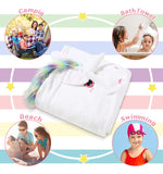 Moukeren Toalla De Bao Con Capucha Con Temtica De Unicornio