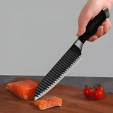 Juego De Cuchillos De Cocina X 7pcs Set En Acero Inoxidable Color Negro