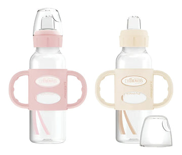 Vaso Entrenador Bebe Dr. Browns Tetero De Transición 2unid Color Rosa-Beige