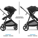 Asiento 2 En 1: Moisés Y Cochecito Plegable, Neumáticos Todo