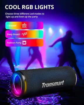 Parlante Tronsmart T7 Lite portátil con bluetooth waterproof negra