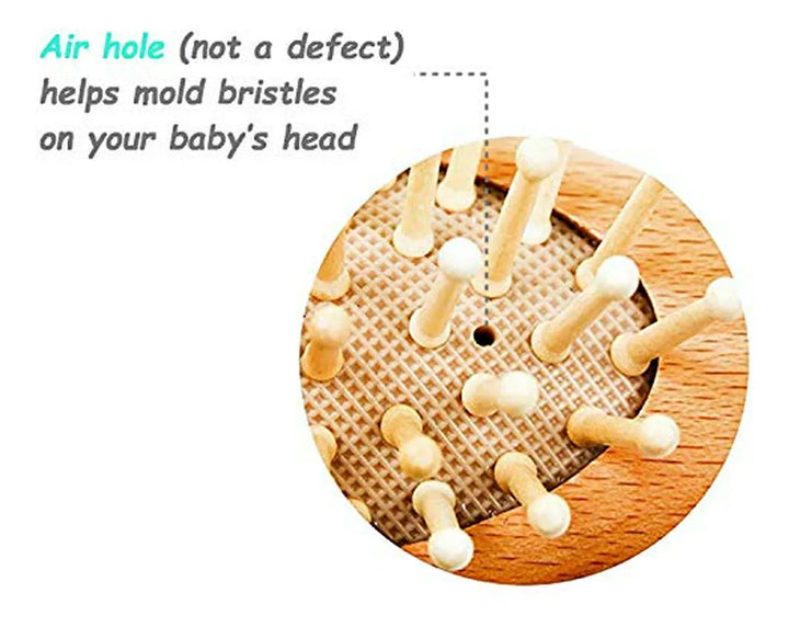 Set De Cepillo Y Peine De Madera Chibello Para Bebés Con Cer