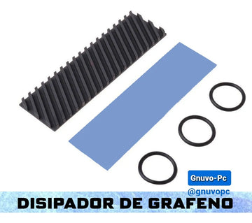 Cooler Disipador Calor M.2 Sata Nvme Cobre Cubierto Grafeno