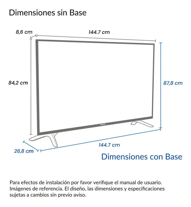 Televisor 65 Pulgadas Qled Smart Google Tv Challenger