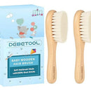 Cepillo De Pelo Para Bebé - Set De 2 Con Cerdas De Cabra Y M