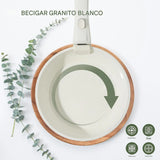 Juego De Ollas, Sartenes Antiadherentes, Cerámica No Tóxicos Crema