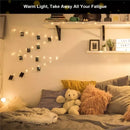 Extensión Led 10 Pinza Foto Guirnalda Cadena Decorativo Pila Cálido