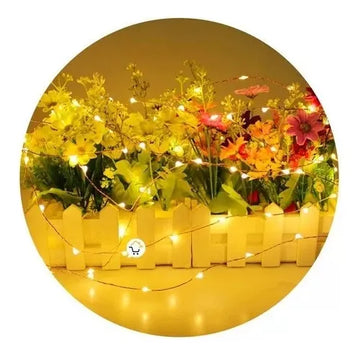 Extensión Micro Led Lineal 10m 100 Luces Navidad Cálida 1540 Cálida