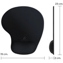 Mousepad Tapete Ergonomico Antideslizante Descanso Muñeca Color Negro