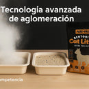 Arena Gatos Premium Control Olor Doble Aroma Talco Bebé 25kg