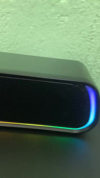 Bocina Bluetooth Altavoz Speaker Rgb Para Interior Y Fiesta Color Negro