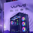 Gabinete Gamer Iceberg Crystal Wave L 7 Ventiladores Argb Color Negro