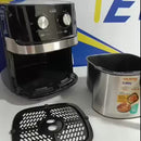 Freidora Aire Air Fryer Multifuncional Kalley Grande 6.3 Lt. Negro/plateado