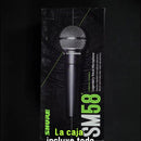 Micrófono Shure SM SM58-LC Dinámico Cardioide color gris oscuro y plateado