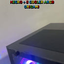 Gabinete Chasis Para Pc Gamer Pecera Argb Negro + 5 Cooler