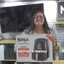 Freidora De Aire 3.7 Litros Ninja Af101 Gris Color Negro