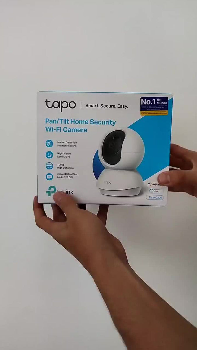 Cámara de seguridad TP-Link Tapo C200 V1 Tapo Smart con resolución 2MP visión nocturna incluida color blanco