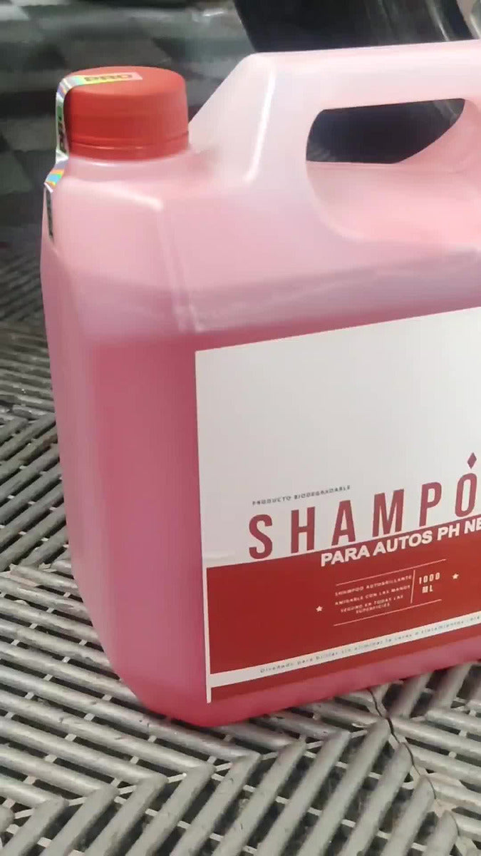 Shampoo Ph Neutro Concentrado Autobrillante Carros Motos 4 litros