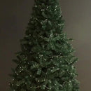 Árbol Pino De Navidad Cascada 2.25m Para Adornos Bolas Luces Verde Oscuro