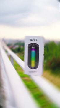 Parlante Bluetooth Portátil 1Hora BOC242 FM Bocina con Luces RGB Conectividad AUX/USB/TF Color Negro Ideal para Fiestas y Cumpleaños