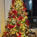 Árbol Navideño Montañes 1.50m Para Guirnalda Luces Bolas Verde