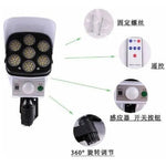 Lampara Luz Led Patio Jardin Control Remoto Reflector Solar Color Blanco