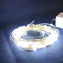 Luces Navideña Alambrada Blanco X 100 Bombillos Micro Led