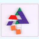 Puzzle Rompecabezas Geométrico De Madera Para Niños 125pc
