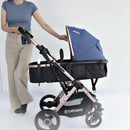 Coche Bebé Moises Travel System Gold Lx Bebesit Color Verde Musgo Chasis Dorado