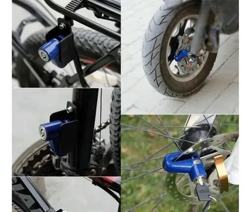 Candado Seguro Para Freno Disco Moto/bicicleta Antitaladro