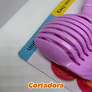 Cortadora De 2 Piezas De Verduras Frutas Azul Y Rosado Papas Azul Claro
