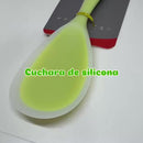 Cuchara De Silicona, Servidor Comida Mesa Y Cocina Arrocera Verde Claro