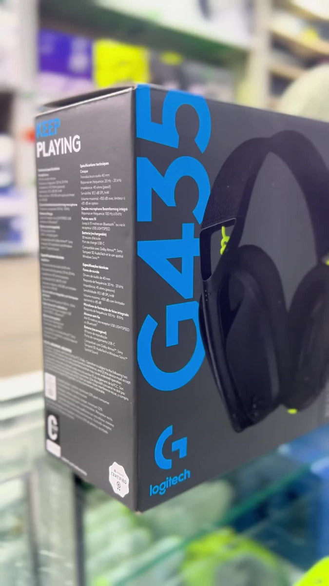 Diadema Gamer Inalambrica Bluetoot Ultraligera G435 Logitech Negro