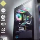 Chasis Gamerjx121 Dark Steel E-atx + 6fans Argb Negro
