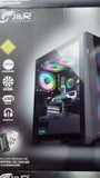 Chasis Gamerjx121 Dark Steel E-atx + 6fans Argb Negro