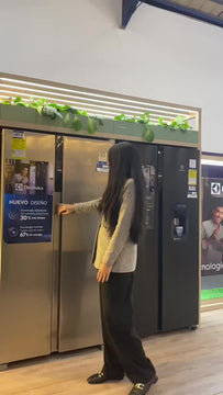 Nevecón Electrolux no frost side by side 531L inverter gris ERSA53V3HVG