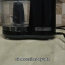 Procesador de alimentos Black+Decker HC150 70W negro