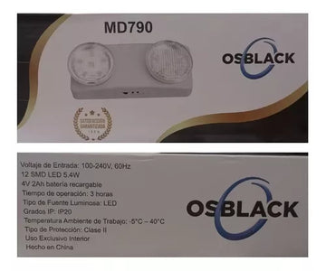 Lampara Led Emergencia Seguridad Luz Doble Foco Recargable