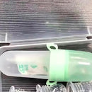 Tetero Biberón Azul Dispensador Alimentos Bebés 40 Ml Uso Azul Chupo 3 Tamaño Alimento + CAyuda Habilidades Control Sin Bpa Libre Bps Sin Ftalatos Silicona Grado Alimenticio Versátiluchara Dispensar